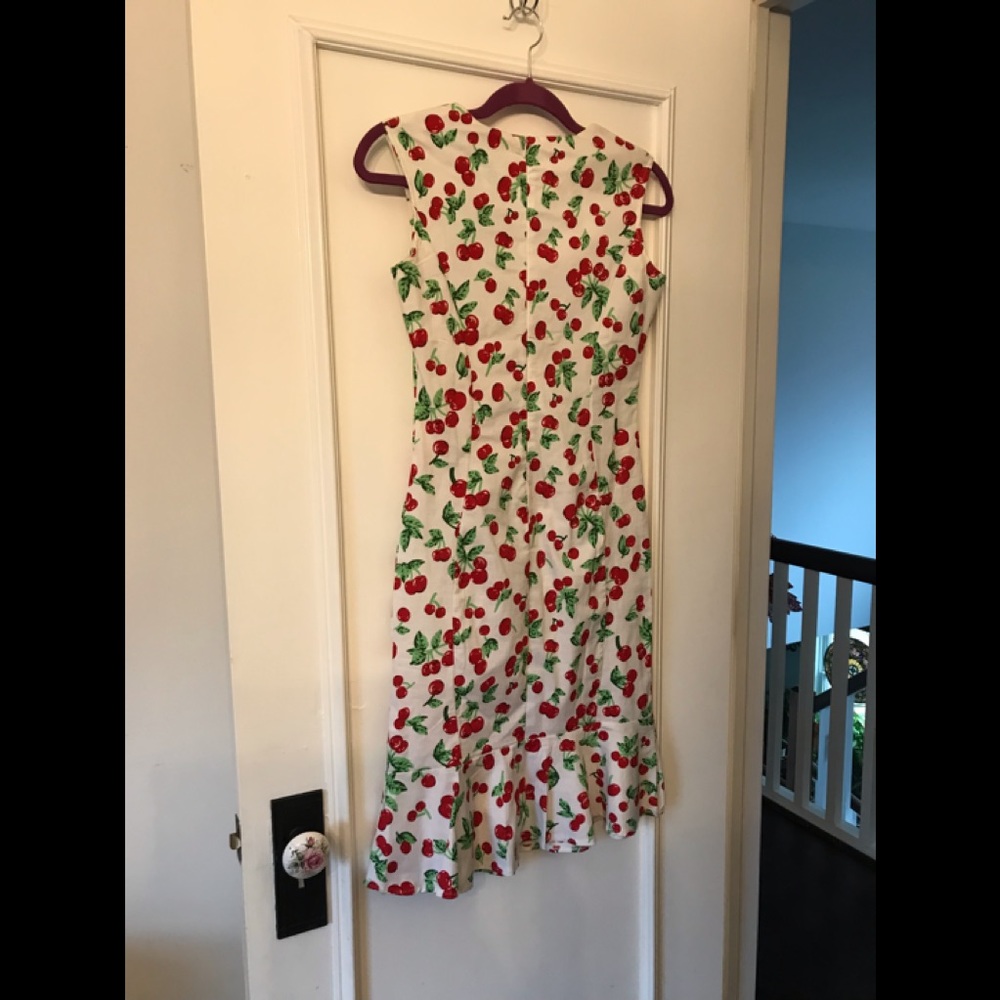 NWOT Cherry Print Pinup Dress - Picture 15 of 15